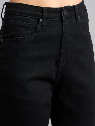 Image of Style Quotient Women Tinted Blue HIGH Rise Straight FIT Jeans