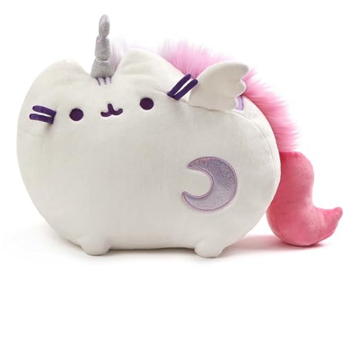 GUND Pusheen Super Pusheenicorn Unicorn Sound and Lights Plush Cat Stuffed Animal, White, 17
