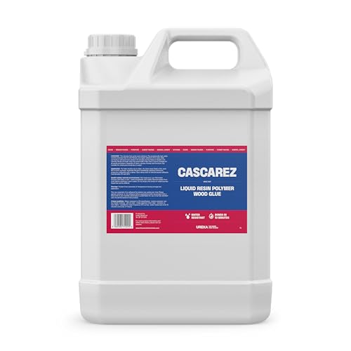 Cascarez Wood Adhesive Glue Fast Grab Liquid Resin Polymer, Water Resistant, Strong Bond, Used for General Woodworking Applications - 5ltr