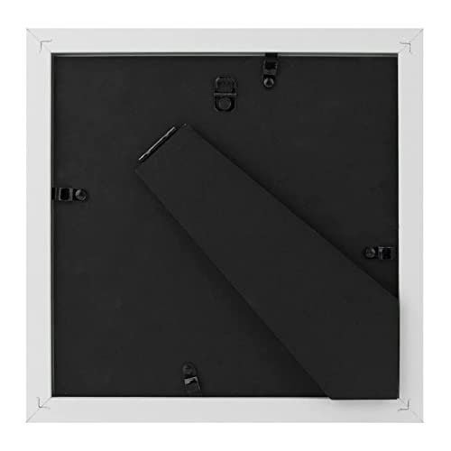 Frametory, 8X8 Picture Frame - Composite Wood With Glass - Square Photo Frame Horizontal And Vertical For Wall And Tabletop (White, 2 Pack) #TOP2