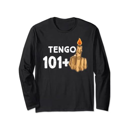 101+1 Dedo Medio Vela De Cumpleaños Para El 102º Cumpleaños Manga Larga