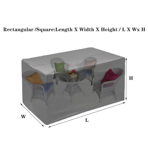 Housse de jardin imperméable bâche table rotin indéchirable - 5