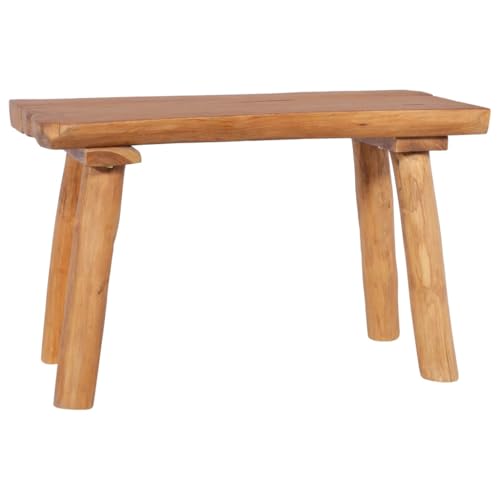 vidaXL Banc de Jardin Banc de Salle à Manger Banc de Terrasse Meuble de Salon Entrée Couloir Maison Intérieur Extérieur 80 cm Bois de Teck Massif