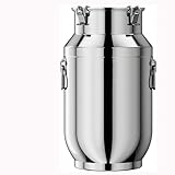 Bidón De Acero Inoxidable Para Transporte De Leche Con Lechera De Acero Inoxidable Con Tapa Cubo Para Vino/recipiente Para Lácteos/bidón De Leche/jarra Con Tapa Sell,capacity-15L