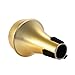 Mini Mute for Trumpet with ABS Material, Lightweight and Stable, Ideal for Practice (Gold)