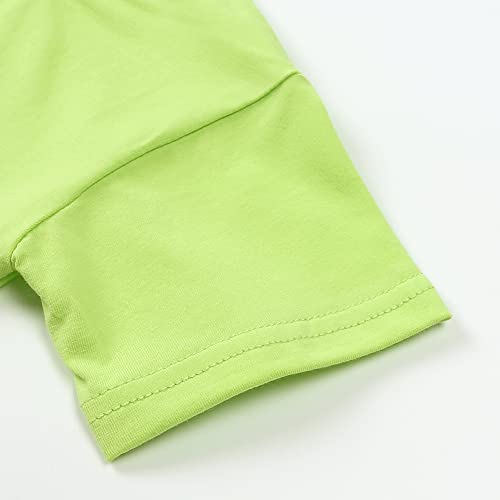Image of HahaNice Toddler Girls Summer Outfits Cotton Solid T-Shirt & Biker Shorts Set for Little Girls 2 Pcs Tracksuits