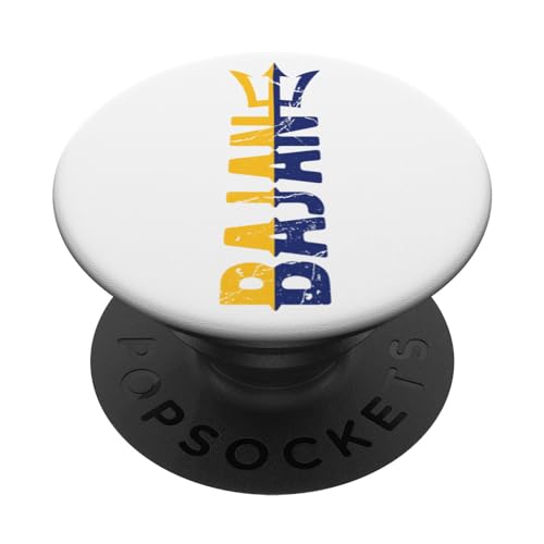 Distressed Bajan Barbados Bandiera Identity Pride Heritage PopSockets PopGrip Intercambiabile