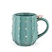 Pinky Up 6882 Cactus Novelty Tea Mug And Coffee Glassware, Green Set of 1