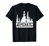 Regalo ideal para leñadores. Con motosierra como tronzadora con madera en el bosque. Trabajadores forestales y silvicultores trabajan con abeto. El bosque y el árbol zmu del leñador para leña. Trampas y ganchos para trinchar madera como ropa forestal.