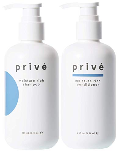 PRIVE - Moisture Rich Shampoo and Conditioner Duo Set for Dry Hair