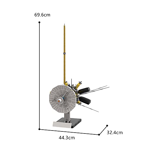 2,096 Pieces Cassini Huygens Space Probe Building Blocks, Saturn Exploration Spacecraft Model Stem Toy For Boy And Girl, Outer Space Detector Cassini–Huygens Model Set, Science Building Kit, New 2023 #TOP5
