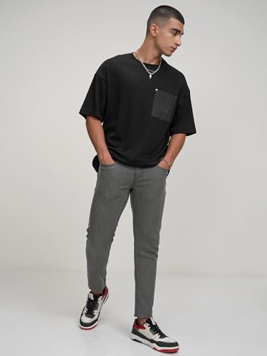 Image of Highlander Men's Slim Fit Jeans | Cropped Length | Jeans for Man | Stylish Casual Wear for Everyday Comfort