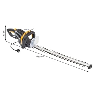 Taille-haie électrique 1800W en Acier Lame 61 cm poignée rotative et protège Lame