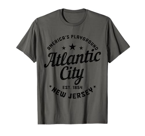 Atlantic City New Jersey Est. 1854 Pride Vintage T-Shirt