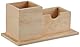 GLOREX Stiftehalter 2 Fächer, FSC, Holz, Natur, 19 x 10 x 10 cm