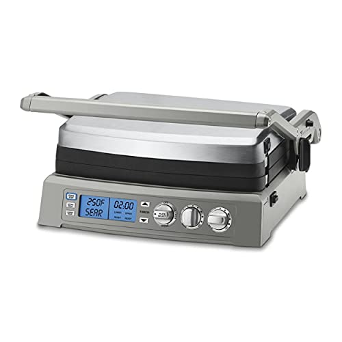 Cuisinart Gr-300 Elite Griddler With 8-Inch Nylon Flipper Tongs And Cookbook Bundle (3 Items) #TOP4