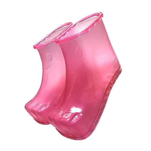 HAPINARY 2st Hohe Schaumschuhe Fußbad Massagegerät Massage Fußbad Schuhe Fußwaschschuhe Fußbadeschuhe Fußbad Stiefel Pediküre Fußbadewanne Masajeador De Pies Freizeitschuhe Pvc Spa