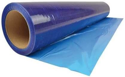 Adhesive Plastic Wrap Protection Film - Blue - HVAC - Home and Construction (48" x 200ft)
