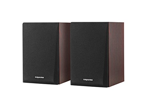 Krüger & Matz km0538 Activa – Altavoces de estantería 2.0 Spirit, Bluetooth furniertes Madera/Marrón