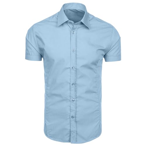 T-shirt de mariage boutonné pour homme en tissu extensible blanc