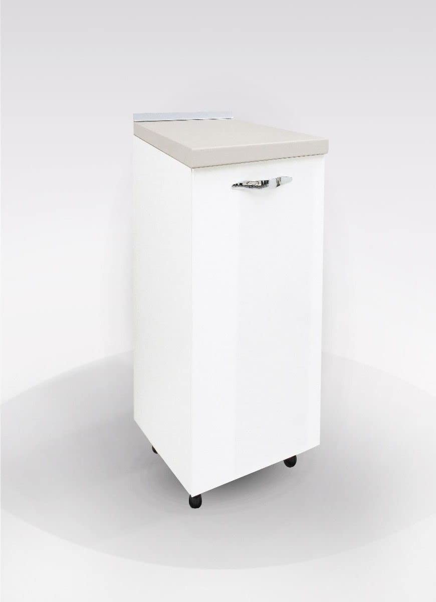 My Brand Germanvox Cucina Componibile, base, pensile, mobile lavello e incasso forno e piano cottura, colapiatti Bianco lucido (BASE 30 CM)