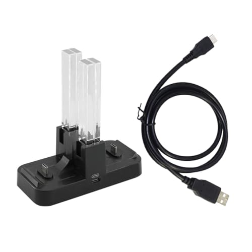 Base de carga Switch Pro estación rápida de escritorio de 4 ranuras para gamepad 1
