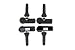 NewYall Pack of 4 Tire Pressure Monitoring System TPMS Sensor