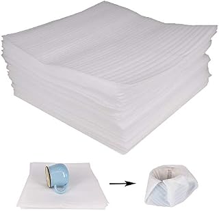 100 Pack 12” x 12" Foam Wrap Sheets Cushioning For Moving, Shipping, Packaging