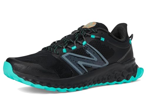 New Balance Tênis de corrida masculino Fresh Foam Garoe V1 Trail, Preto/Cyber Jade/Preto, 41