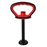 Kisangel Adjustable Kettlebell Handle with Base Nut for 40 Lb Weight Plates Anti-Slip Grip Attachment for Strength Training and Full Body Workouts at Home or Office
