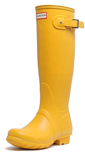 hunter yellow rain boots