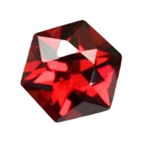 Grenat du Mozambique de haute qualité hexagonale à facettes 9x9 mm