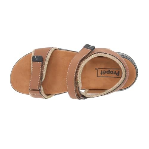 Image of Propet Womens Travelactiv Aspire Footbed Casual Sandals Casual Low Heel 1-2 inch - Grey