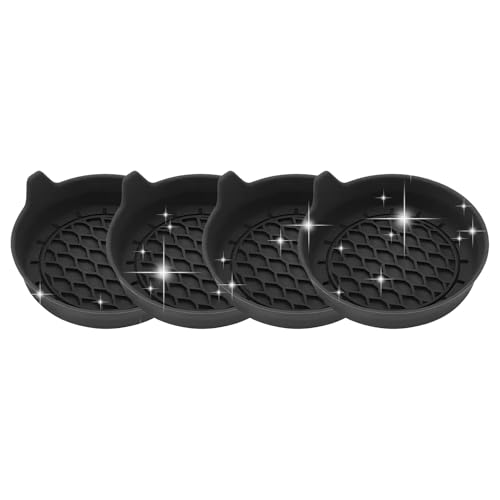 4PCS Portavasos de Silicona para Auto, Antideslizante, Resistente al Calor miniatura 1