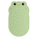 UNEEDE Non Slip Bath Mat for Kids, Frog-Shaped Bathtub Mat Non Slip Anti Mould, 76 x 45 cm, Rubber Bath Mats for Babies & Children, Bath Mat for Bathtub with Strong Suction Cups, Machine Washable