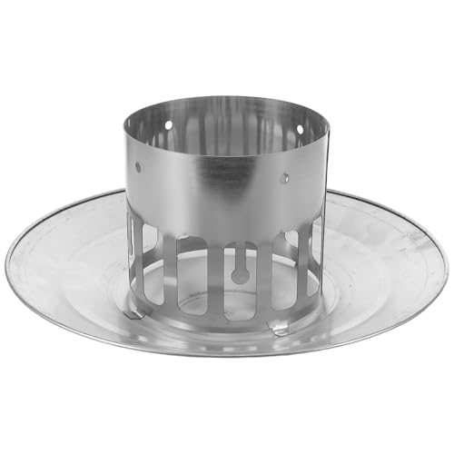 Chapeau de cheminée inox 110mm pour protéger le foyer en hiver