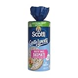 Riso Scotti - Risette Basmati e Riso Rosso - Gallette di Riso Basmati, Rosso e Nero Senza Glutine Bio, Alimento Biologico per la Colazione - 120 gr