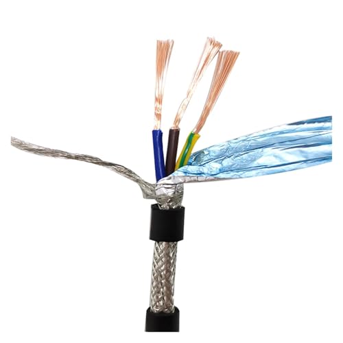 Cable blindado RVVP3 0.5mm2 conductor de señal de cobre para sistemas de audio de 3 pines 3