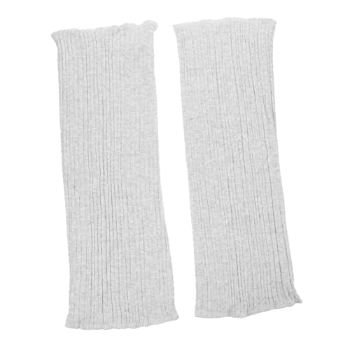 Abaodam 1pair Knee Pads to Keep Warm Thick Knee Pads Accessories Simple Protectors Warm Covers Protectors Polyester Grey