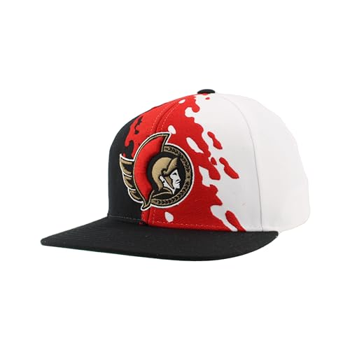 Image of ZHATS NHL Unisex-Adult NHL Officially Licensed Adjustable Snapback Hat Flat Bill Z11 Retro Paintbrush