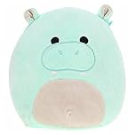 Squishmallow Official Kellytoy Plush Wildlife Zoo Squad Squishy Soft Plush Toy Animals (Blue/Grey, Hank Hippo, 8 Inch)