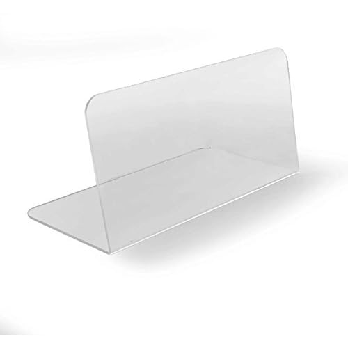 Hansen Spuckschutz Gastronomie/Thekenaufsatz/Greifschutz/Hustenschutz/Niesschutz/Hygieneschutz/Diebstahlschutz aus Acryl/Acrylglas; L-Form; Größe 40 cm