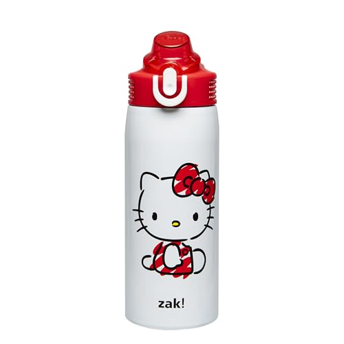 Image of Zak Designs Sanrio Hello Kitty Sage 19oz Leak-Proof Straw Kids Water Bottle