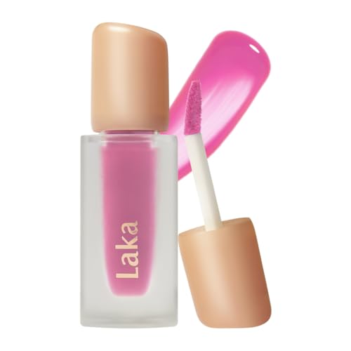 Laka Fruity Glam Tint | Glowing Korean Lip Tint with Hydrating Lightweight Texture | Buildable Color, Non-Sticky High Shine Gloss | K-Beauty Korean Makeup | #110 Soda, 0.15oz