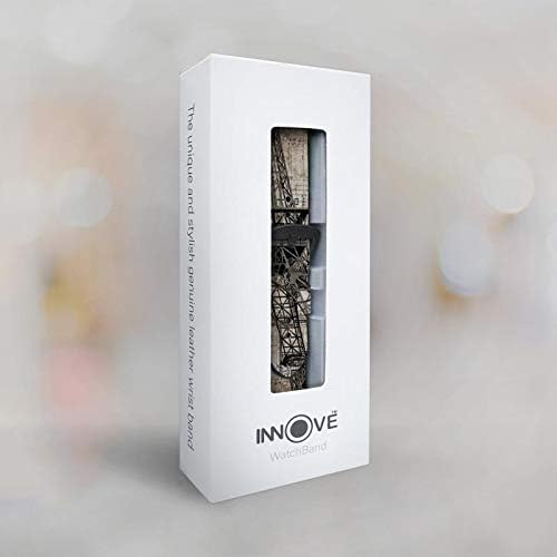 Miniatura 5 de CA0717 Eiffel Tower Blueprint Leather & Silicone Smart Watch Band Strap for Samsung Galaxy Watch Watch3, Gear S3 Models Gear S3 Frontier Gear S3