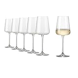 Rona2serve Weißweingläser 435 ml, Serie Mode, Weißweinglas mit moderner und markanter Form, 6 Gläser im Set, spülmaschinenfest, Premiumqualität, 7048 4300