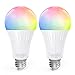 Produktbild Cskyzk Alexa Glühbirne Smart LED Lampe E27 Bluetooth Smarten LED Birnen mit RGB Funktion Smart Lampen Kompatibel mit Alexa Echo Dimmbar Warmweiß-Kaltweiß und Mehrfarbige Birne 806lm 9W 2 Stücke