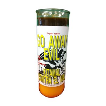Bougie Go Away Evil Big AL Original Botanica à allumer dans votre salon après une dispute