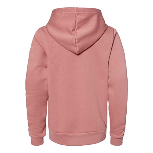 Bella + Canvas Youth Sponge Fleece Pullover Hooded Sweatshirt L MAUVE2