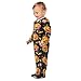 Emelivor Pumpkin Candy Halloween Baby One-Piece Newborn Pajamas Cotton Sleepwear Outfits for Boys Girls Kids